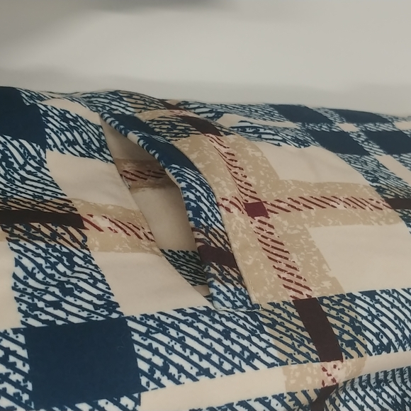 GYK Khaki Plaid Coat Size Large - Picture 3 of 8